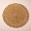 Santorini Straw Fringe Placemats - 15" | Tableware by Busa Designs