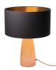 SERAFINA Lamp· Rose Quartz+Charcoal+Copper | Table Lamp in Lamps by LUMi Collection. Item composed of copper and glass