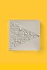 White on White 10"x10" | Mixed Media in Paintings by Emeline Tate. Item made of canvas & synthetic