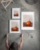 Tangerine Still Life Art Print, Citrus Fruit Wall Art, Kitchen Decor, Orange Painting | Prints in Paintings by The Ugly Cat Studio