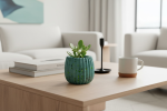 Mint Ribbed Flute Petite Planter | Vases & Vessels by RAW & UNIQ