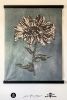 Aster Flower w/ Watercolor Texture • Fabric Wall Hanging | Tapestry in Wall Hangings by Sean Martorana. Item made of cotton