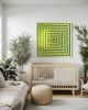 Concentric Square Moss Art By Moss Art Installations | Decorative Frame in Decorative Objects by Moss Art Installations