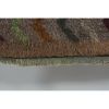 Turkish Zig Zag Gray Wool Shaggy Tulu Runner 2'10" X 7' | Runner Rug in Rugs by Vintage Pillows Store. Item composed of wool & fiber