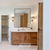 Model 1101 - Custom Single Sink Vanity | Countertop in Furniture by Limitless Woodworking. Item composed of maple wood in mid century modern or contemporary style