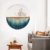 Circular Fringe Mirror | Decorative Objects by Rianne Aarts. Item made of glass with fiber