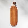 KENNETH Modern White Oak Serving Board with Brass Handle | Serveware by Untitled_Co