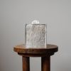 Ash & Ember Speckled Hair-On-Hide Leather Single Tissue Box Cover | Toiletry in Storage by Vantage Design