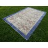 Hand Knotted Blue Wool Turkish Sparta Rug - Dining Room | Area Rug in Rugs by Vintage Pillows Store. Item made of cotton & fiber
