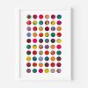 Splash Dots with Lavender Print, A sizes | Prints in Paintings by Amelia Coward