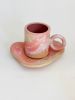 Cosmic! Marble 10oz mug and plate | Drinkware by OBJECT-MATTER / O-M ceramics