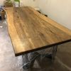 Dark Walnut Live Edge Table | Dining Table in Tables by Ironscustomwood. Item composed of walnut & metal
