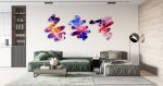 Set of 3 Abstract Art Large Wall Art Acrylic Art Printed Art | Wall Sculpture in Wall Hangings by uniQstiQ. Item made of synthetic