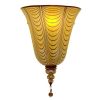 Blown Glass Wall Sconce - ISTANBUL, Bell | Sconces by Oggetti Designs. Item made of glass