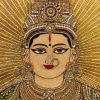 Gaj Lakshmi, Goddess of Wealth Luck & Prosperity. Handmade B | Embroidery in Wall Hangings by MagicSimSim