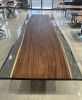 Epoxy Resin Dining Table - Custom Epoxy Table - River Table | Tables by Tinella Collection. Item composed of wood and synthetic in contemporary or country & farmhouse style