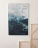 Untitled Blues (30” x 48”) | Oil And Acrylic Painting in Paintings by Emily Tingey. Item composed of canvas & synthetic