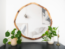Organic Round Mirror | Decorative Objects by Dot & Rose. Item composed of maple wood & glass