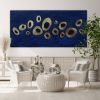 Gold abstract minimalist painting golden abstract 3d | Oil And Acrylic Painting in Paintings by Berez Art. Item made of canvas compatible with minimalism and modern style