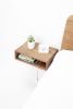 Walnut Floating Nightstand Bedside Table | Storage by Manuel Barrera Habitables. Item composed of walnut