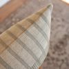 Sage Green & Cream Woven Pattern Lumbar Pillow 12x20 | Pillows by Vantage Design