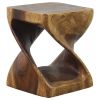 Haussmann® Original Wood Twist Stool 10 in SQ x 12 in | Chairs by Haussmann®