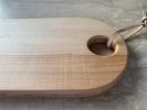 Curly Maple Serving Board | Minimal | Leather Tie | Decorative Objects by S W E V E N