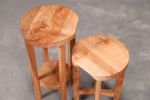 Maple Plant Stand Set | Side Table in Tables by Urban Lumber Co.. Item composed of maple wood