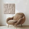 Minimalist Wall Art - Abstract Monochrome Sculpture - Plaster Painting - Textured Monochrome 3D Relief - Unique Housewarming Gift | Wall Sculpture in Wall Hangings by Vaiva Art Atelier
