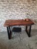 Custom Walnut Office Wooden Desk | Tables by Brave Wood. Item made of walnut with metal