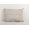Vintage Hemp Neutral Lumbar Cover, White Organic Soft Wool S | Cushion in Pillows by Vintage Pillows Store