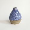 Pear in Coral Blue | Vase in Vases & Vessels by by Alejandra Design. Item made of ceramic