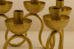 Vine 7-Arm Candelabra — Gold Finish | Candle Holder in Decorative Objects by Raíz Studio