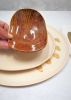 Unique Stoneware Dinner Set in Brown & Cream | Plate in Dinnerware by YomYomceramic