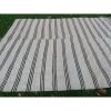 Vintage Striped Turkish Hemp Kilim Rug * Dining Room Carpet | Area Rug in Rugs by Vintage Pillows Store. Item composed of cotton