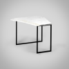 Raw edge - Carrara side table | Tables by DFdesignLab - Nicola Di Froscia. Item composed of steel and marble in minimalism or modern style