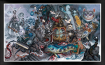 "Piper's Pass" | Prints by Greg "CRAOLA" Simkins. Item made of paper