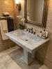 Modern Pedestal  marble sink | Water Fixtures by AYMARBLEDESIGN LLC
