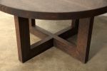 Round Wood Coffee Table | Orchard Table | Tables by Alabama Sawyer. Item composed of wood and steel