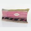 Pink Kingsize Turkish Bedding Kilim Pillow Cover | Sham in Linens & Bedding by Vintage Pillows Store. Item made of wool