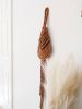 THE PIPA Modern Macrame Wall Hanging in Camel/Brown | Wall Hangings by Damaris Kovach. Item made of cotton compatible with minimalism and modern style