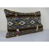 Sofa Kilim Lumbar Pillow Cover, Vintage Handwoven Large | Sham in Linens & Bedding by Vintage Pillows Store. Item composed of cotton & fiber