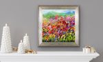 Flower Galore | Oil And Acrylic Painting in Paintings by Checa Art. Item composed of canvas