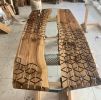Epoxy Dining Table - Resin Table - Wood Resin Table | Tables by Tinella Collection. Item composed of wood & synthetic
