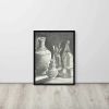Weight of Silence - Framed Original Charcoal Drawing - Still Life | Drawings by Eman's Gallery