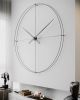 Timeless Large | Clock in Decorative Objects by MCLOCKS. Item made of oak wood with steel