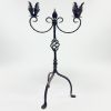 Hand Forged Iron Candelabra 25″ (63cm) | Candle Holder in Decorative Objects by Edecra
