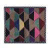Turkish Colorful Checkered Tulu Rug 4'1'' X 4'8'' | Area Rug in Rugs by Vintage Pillows Store