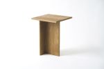 "Texture" Side Table | Tables by THE IRON ROOTS DESIGNS. Item made of oak wood