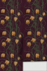 Campanas Wallpaper, eggplant and toffee | Wall Treatments by Samantha Santana Wallpaper & Creative Studio